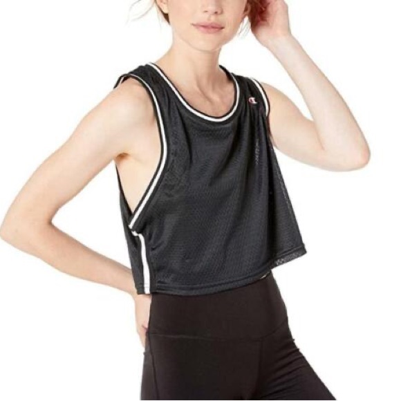 Champion cropped black tank jersey - medium - Picture 3 of 10